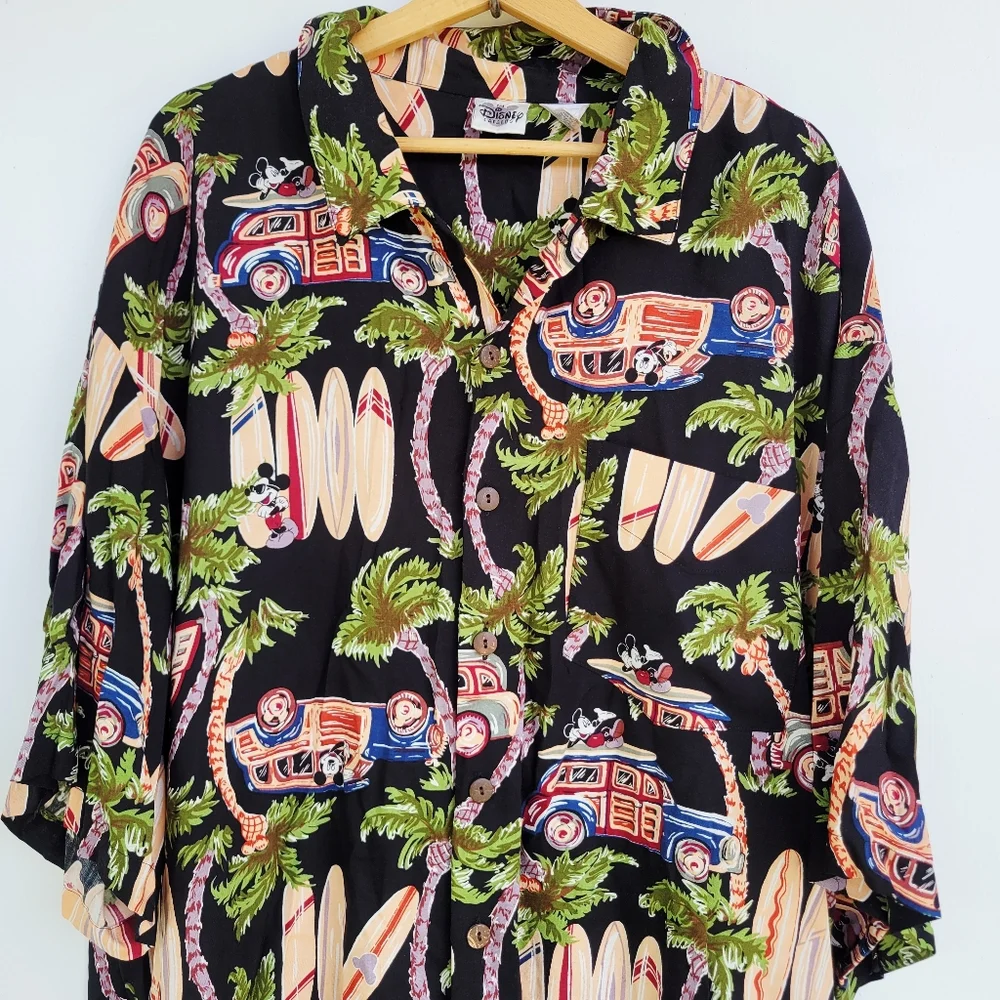 Vintage Disney Catalog Mickey Hawaiian Shirt 3X *Read* - Picture 2 of 9